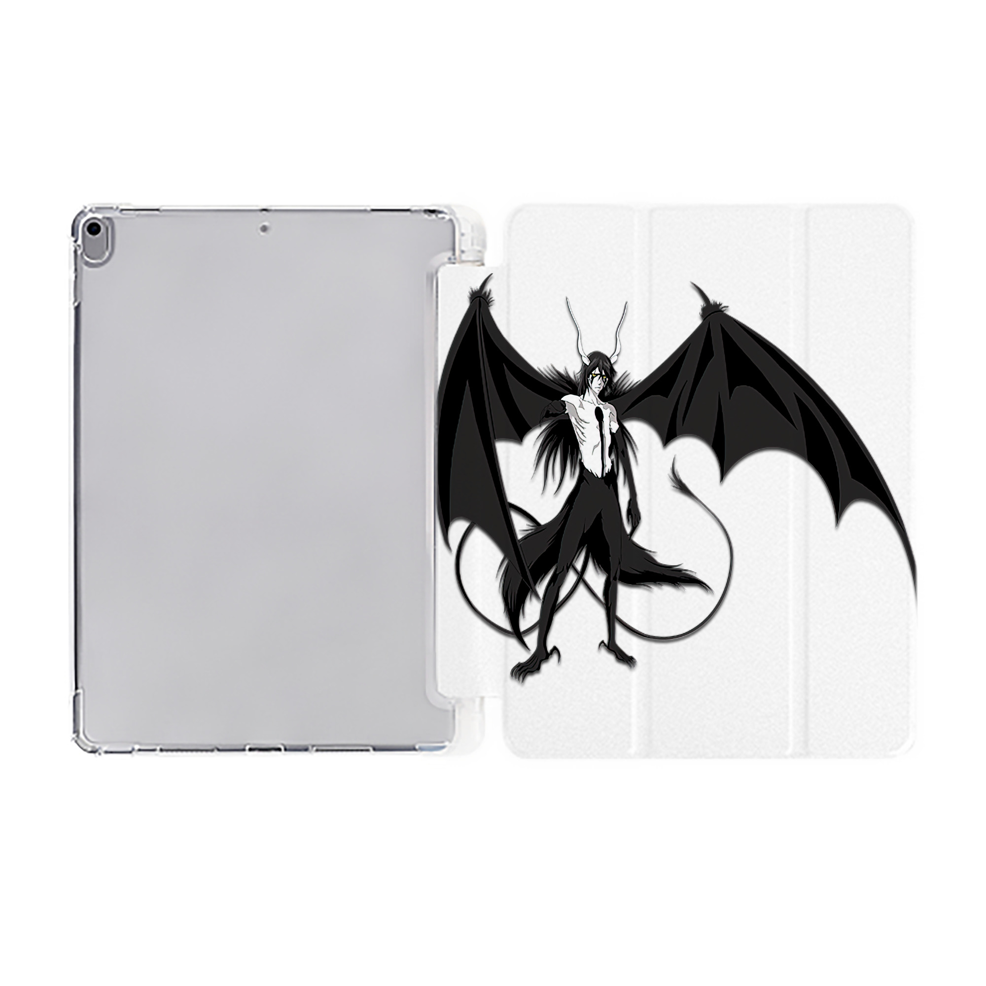 （画像用） ブリーチ ウルキオラ·シファー BLEACH Ulquiorra cifer IPad ケース ペン収納付き 三つ折りスタンド PUレザー×シリコン 対応機種9.5/10.5/10.9インチ